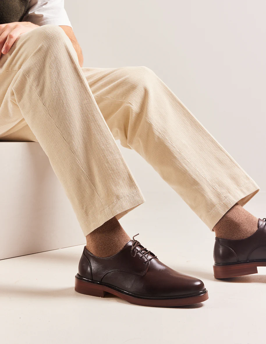 Derbies Edgar - Cuir marron