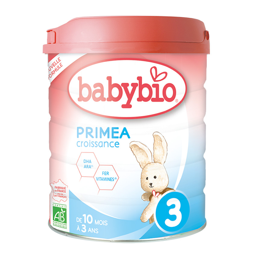 Lait en poudre 3ème âge au lait de vache bio Primea 3 - 800g