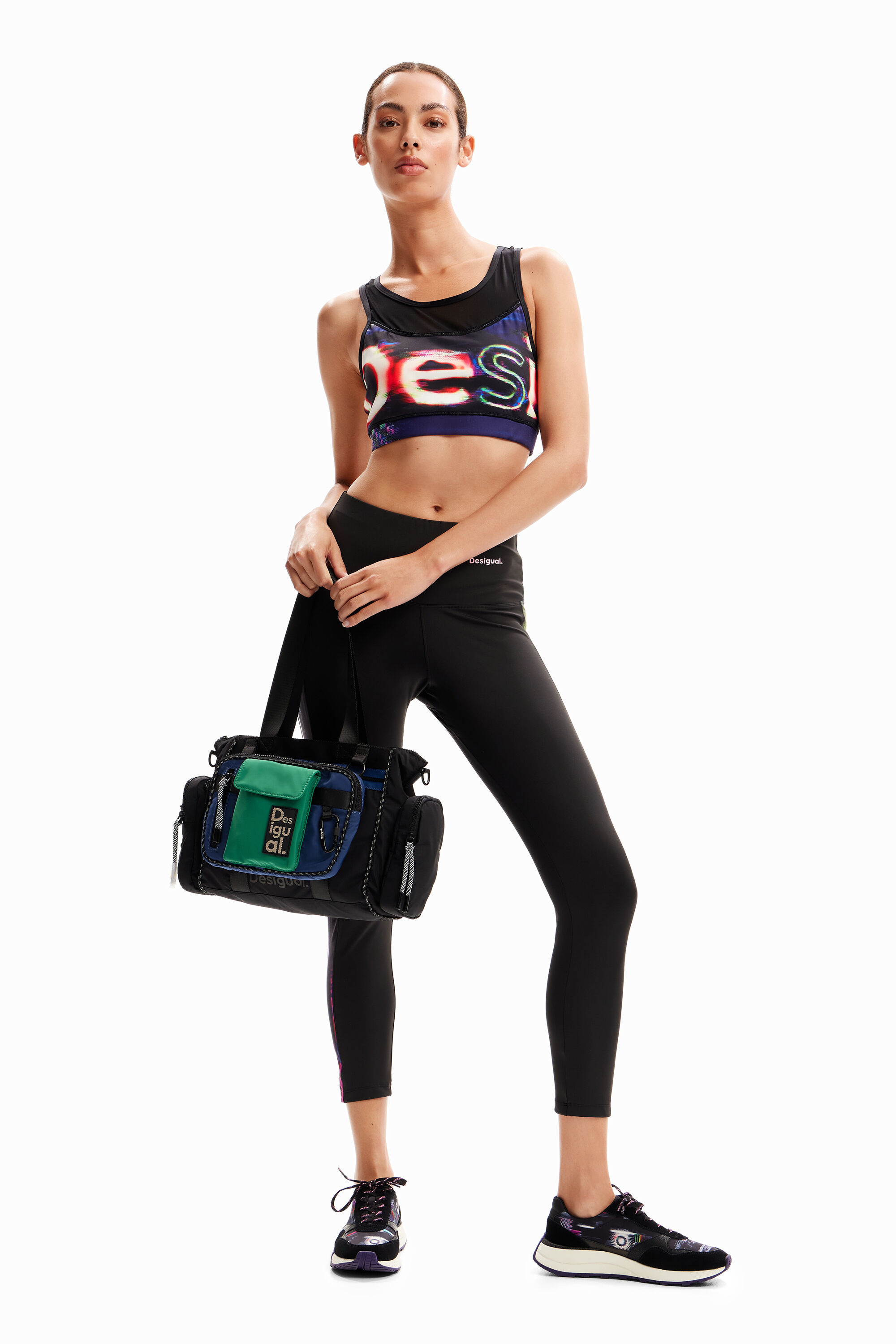 Calças legging esportivas Glitch Lisos