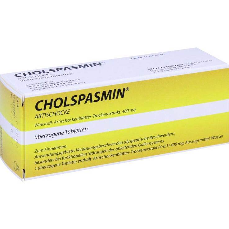 Cholspasmin Artischocke überzogene Tabletten, 30 St