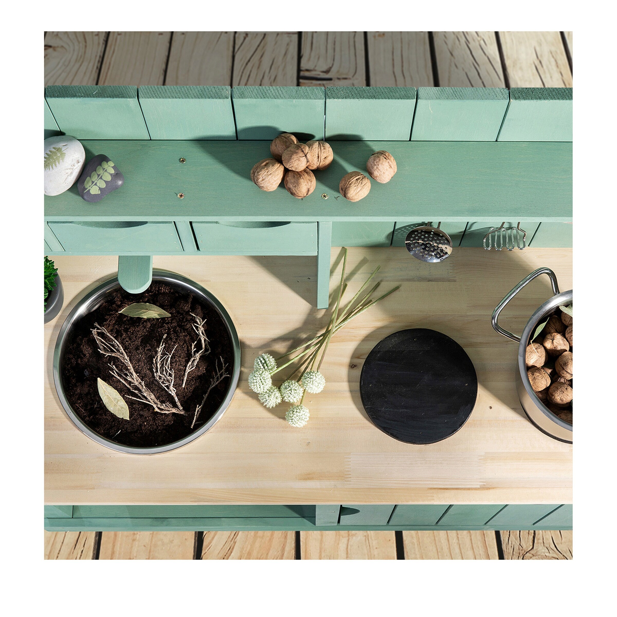 MUDDY BUDDY® Matschküche Explorer salbeigrün