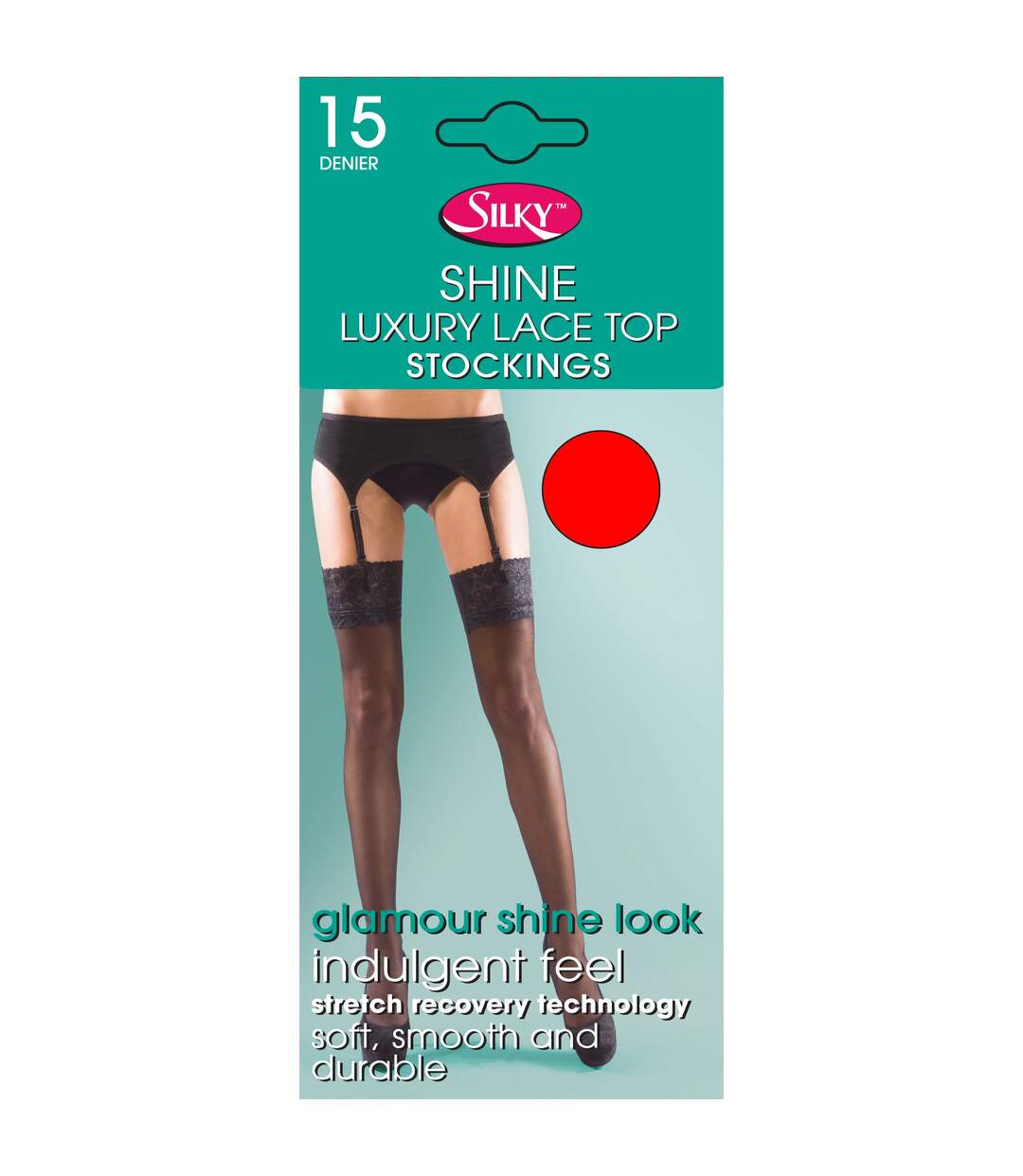 Silky Shine - Bas satinés pour porte-jarretelles (1 paire) - Femme (Chair) - UTLW257