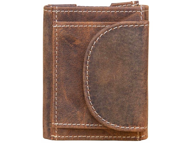 Alpenleder Portemonnaie Pocket Old Havanna Herren Geldbeutel