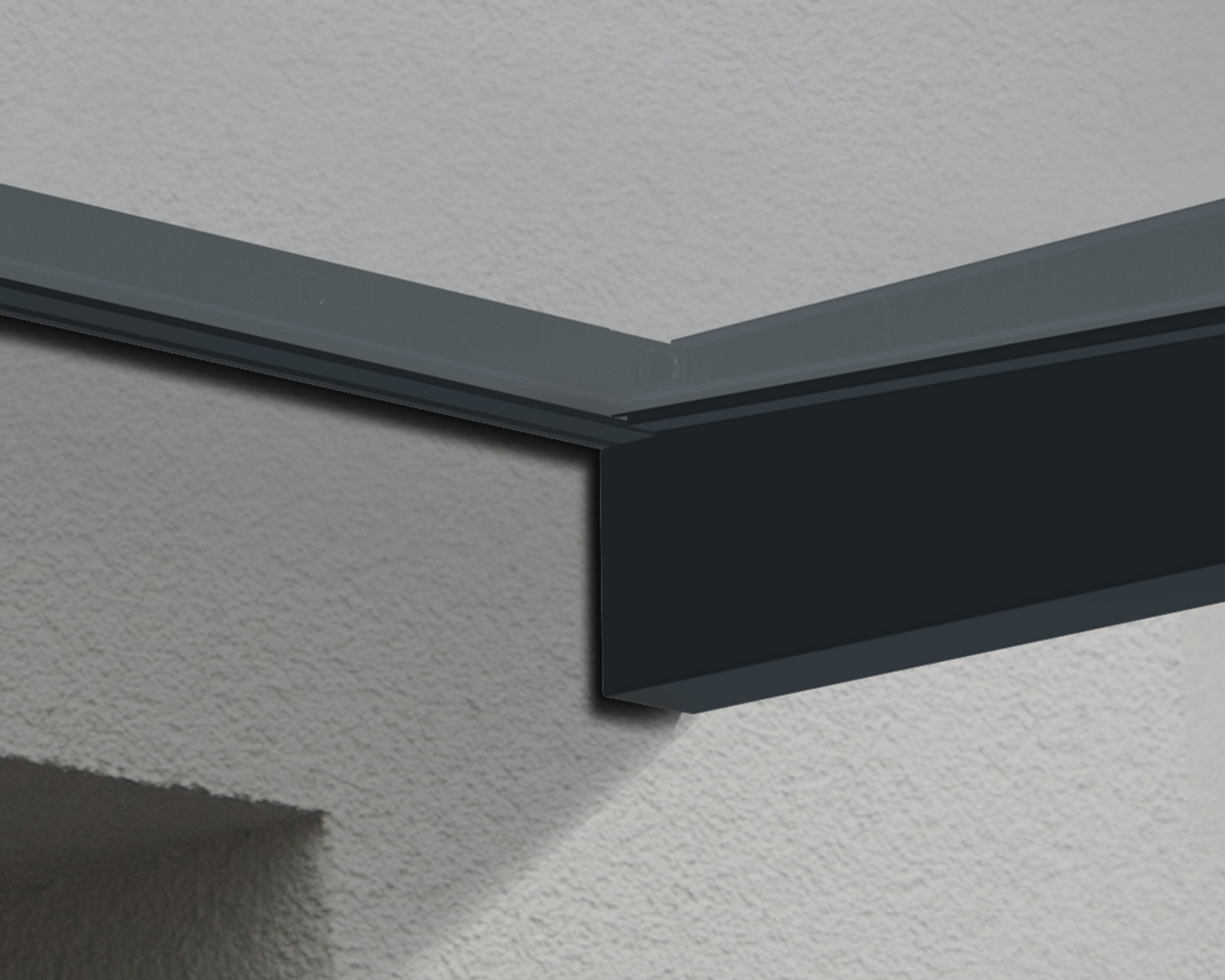 Palram Canopia Sophia 160cm x 95 cm Türvodach anthrazit klar