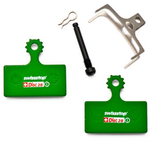 DISC C 28 Bremsbelag, organisch, für Shimano M985  M785  M675  M615  R785 u.a.  grün  ORGANISCH