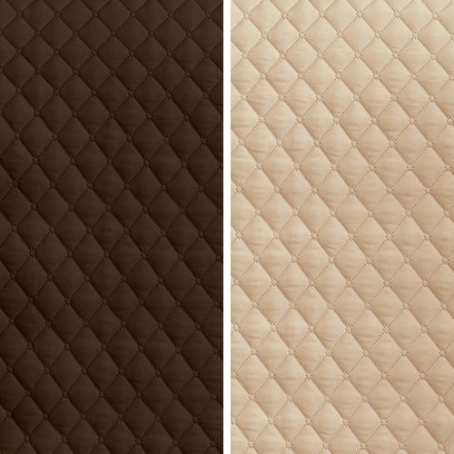 Capa de sofá Vipalia com estampa de losangos em tons de marrom e bege, ideal para animais de estimação.