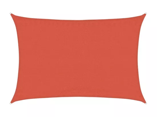 Voile d'ombrage 160 g/m² rectangulaire terre cuite 3,5x5 m PEHD