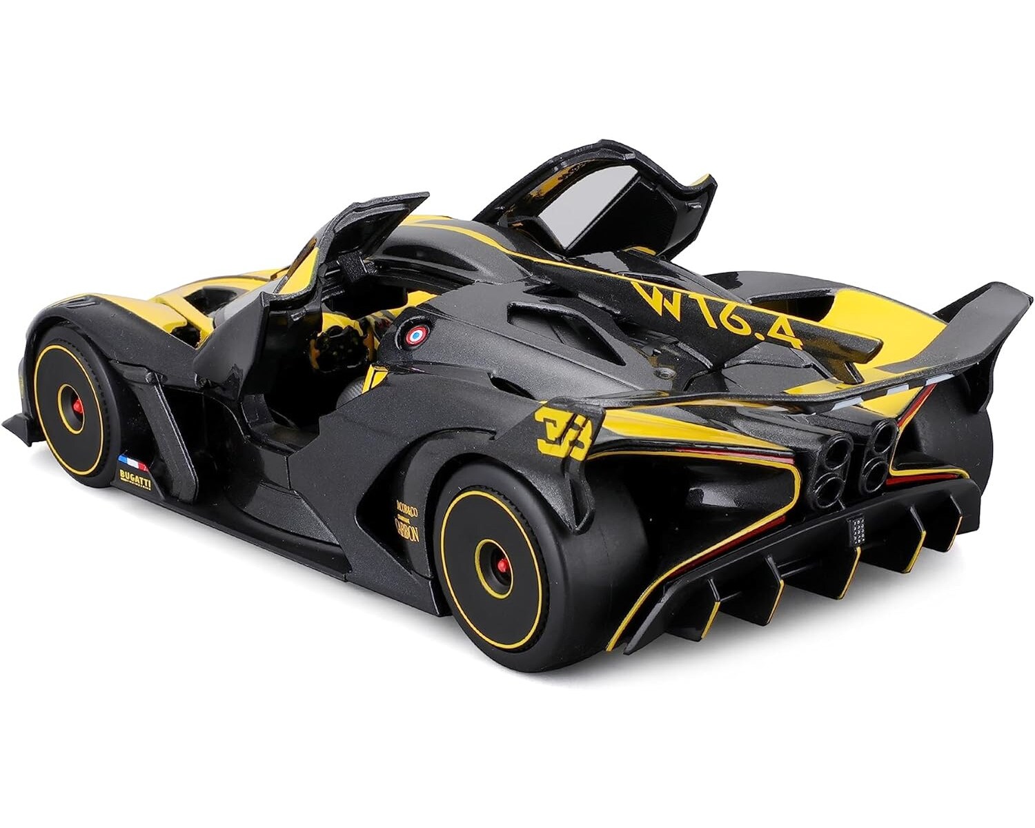 Maisto 32911 - Modellauto - Bugatti Bolide (gelb, Maßstab 1:24) Modell Auto Spielzeugauto