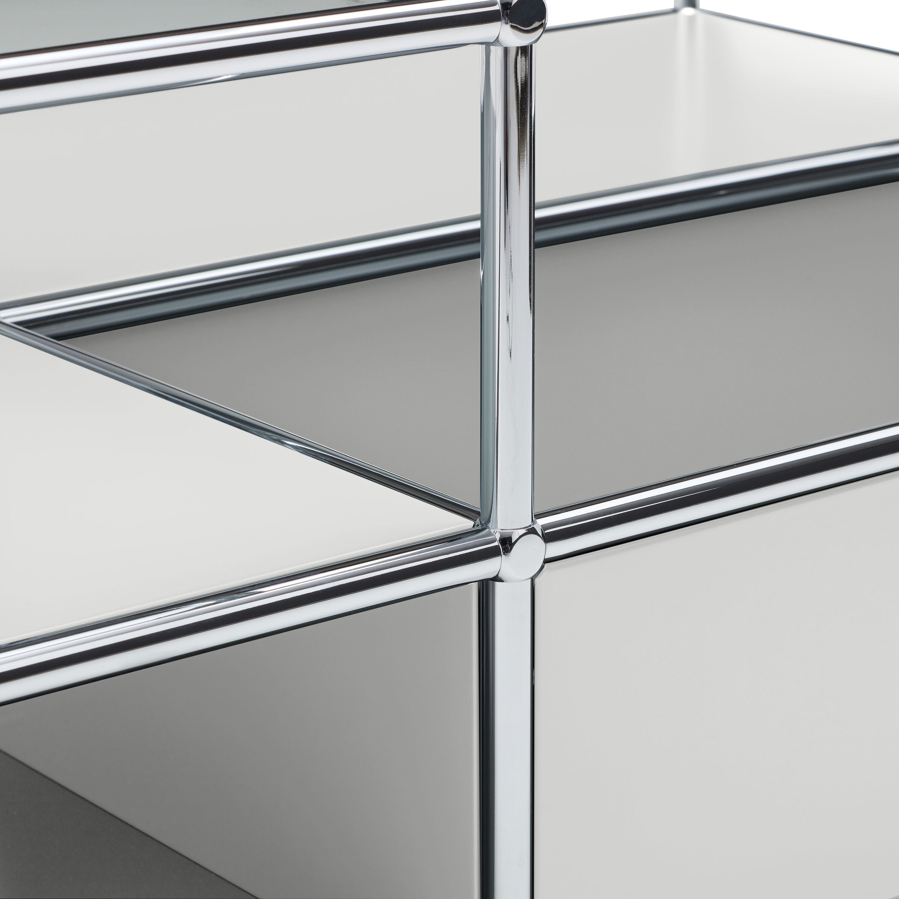 FLEXCUBE Salontisch - Hellgrau / B: 152.5 cm x T: 77.5 cm x H: 43.5 cm