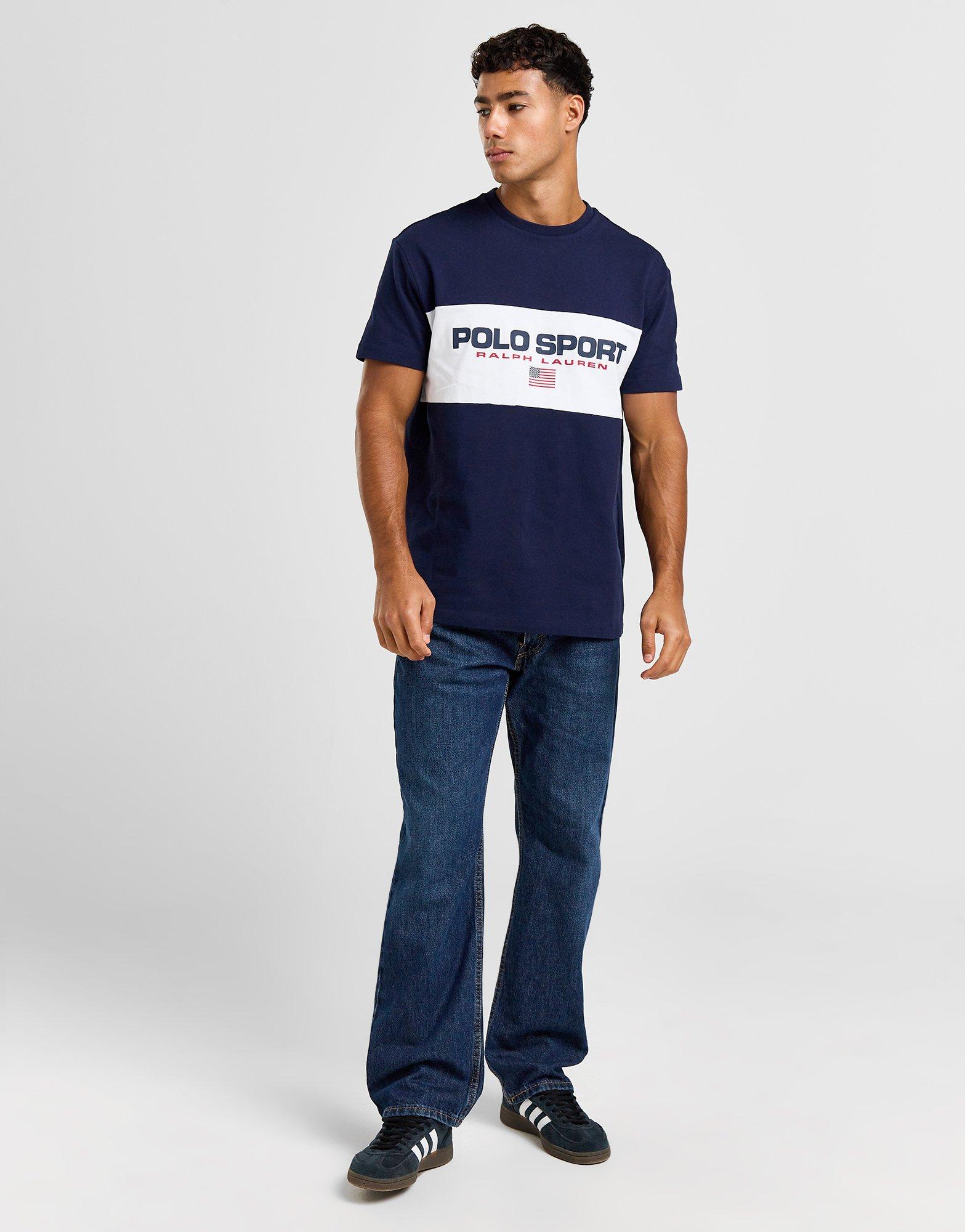 Polo Sport T-shirt Logo Colour Block Homme