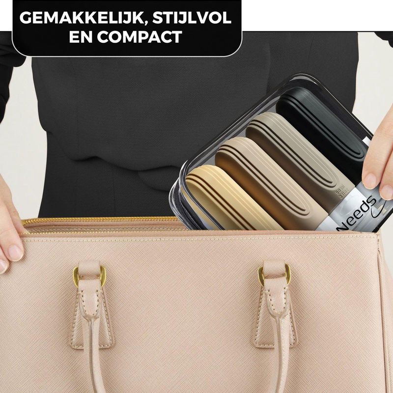 EverNeeds - Reisflesjes - Apricot - Siliconen - 4 Stuks
