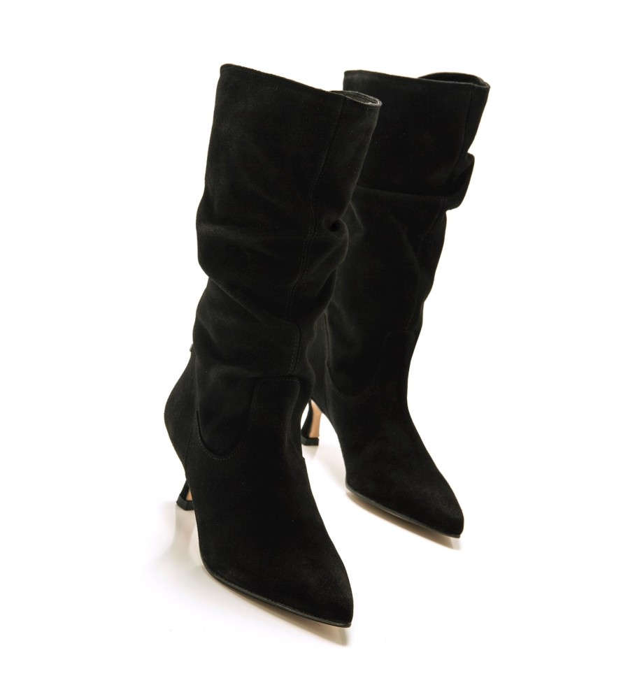 Botas Mustang Indie de couro preto