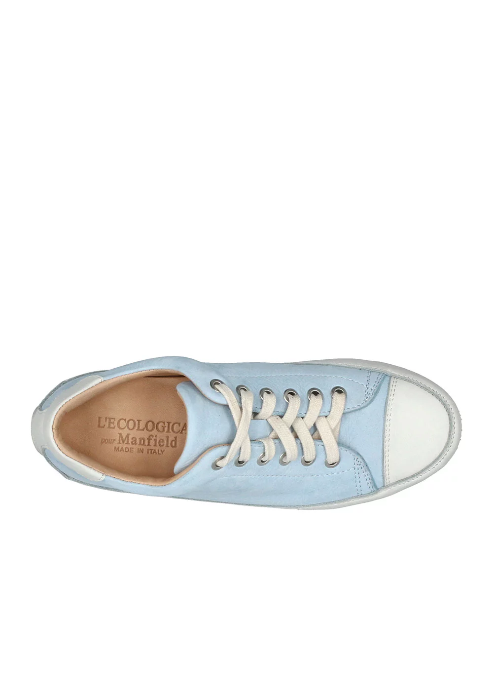 BASKET ROTONDA NUBUCK BLEU PASTEL
