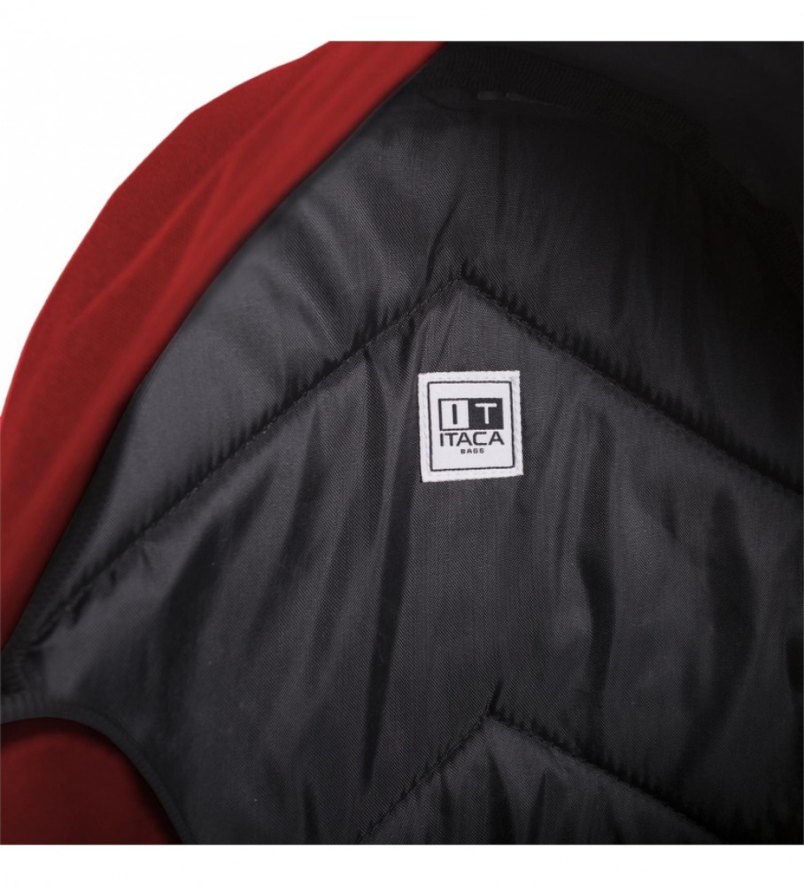 Mochila e estojo ITACA vermelhos - 31x43x14cm -