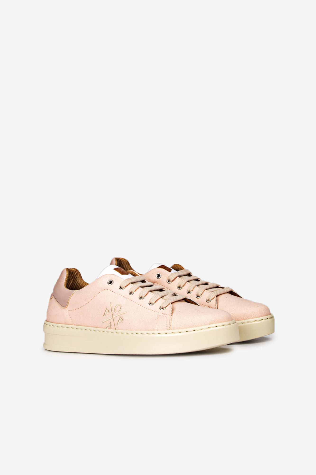 Tênis Vicort de lona rosa - rosa
