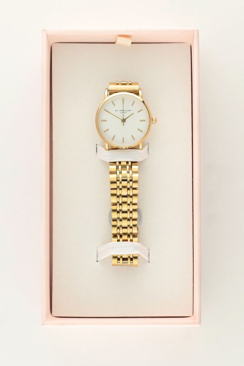Rond horloge met kleine witte wijzerplaat