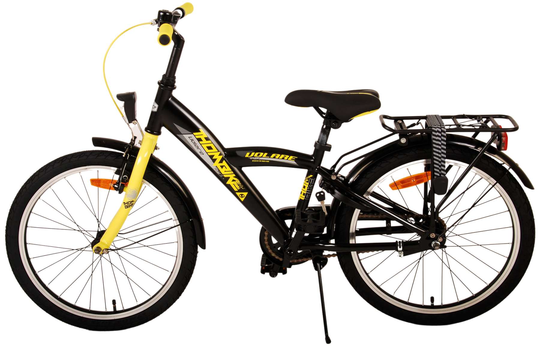 TPFSports Thombike Kinderfahrrad - Jungen - 20 Zoll - Rücktritt + Handbremsen - Schwarz/Grün