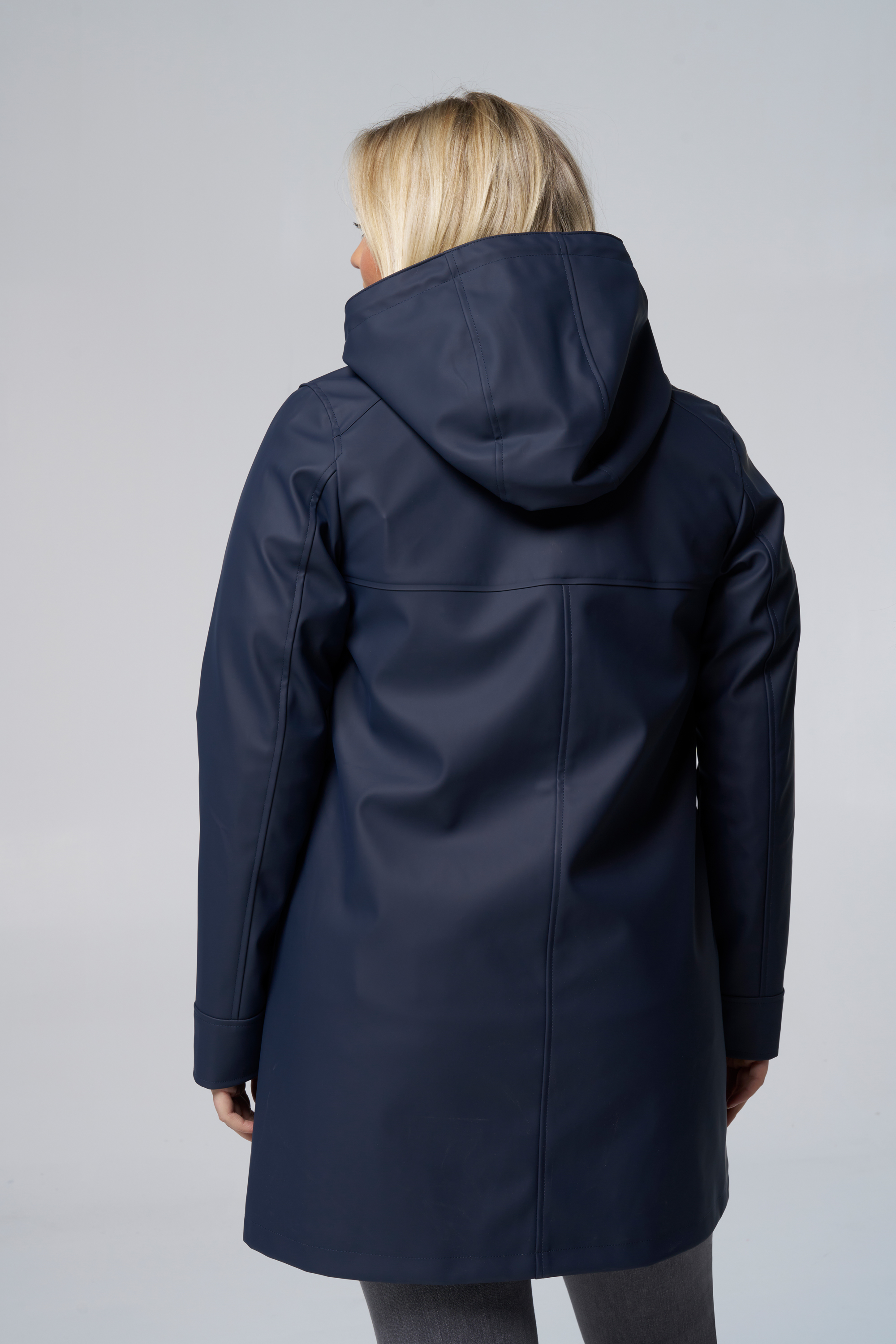 Regenjas met capuchon Navy blauw