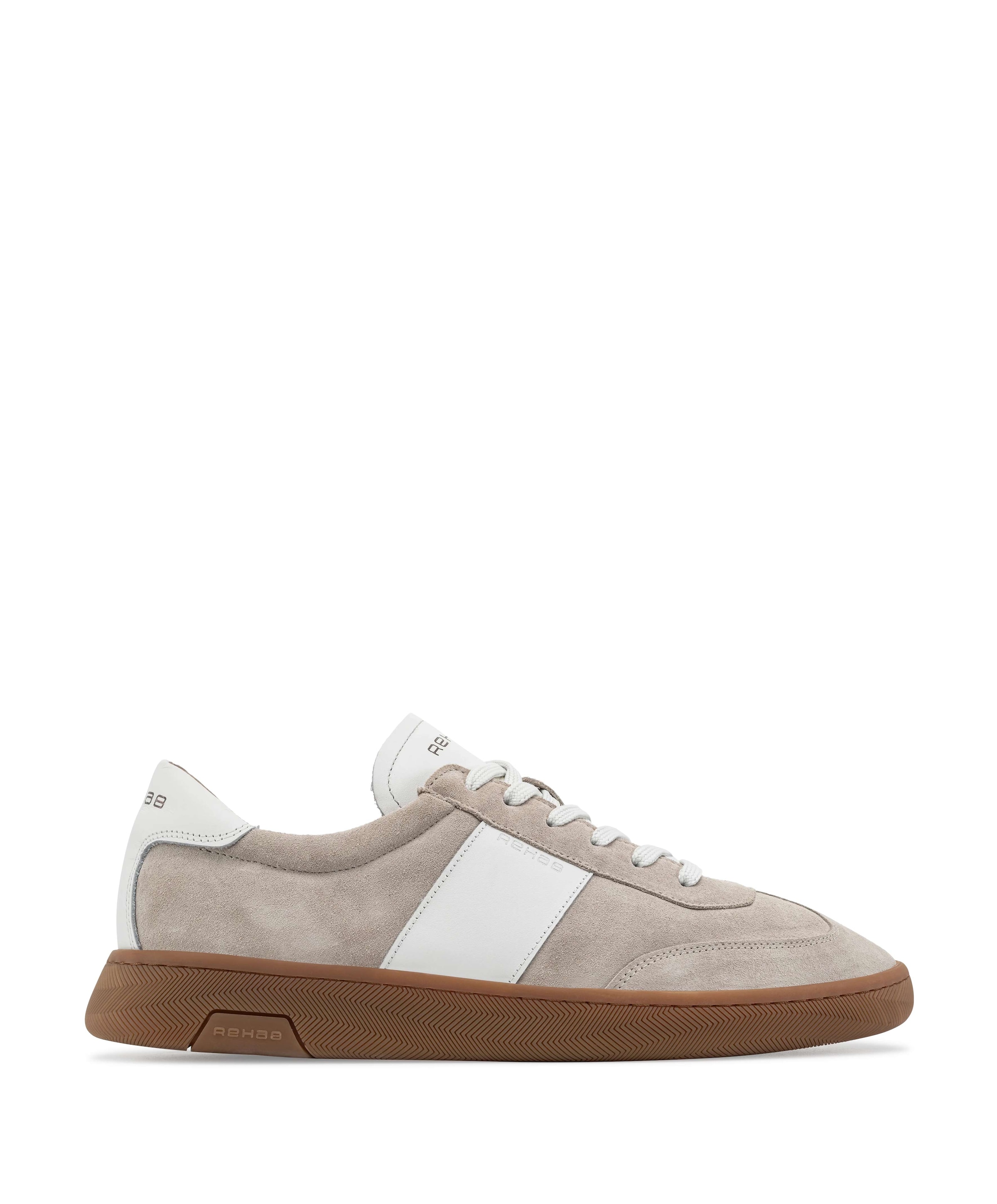 Rehab Zack sue LTHR heren sneakers beige