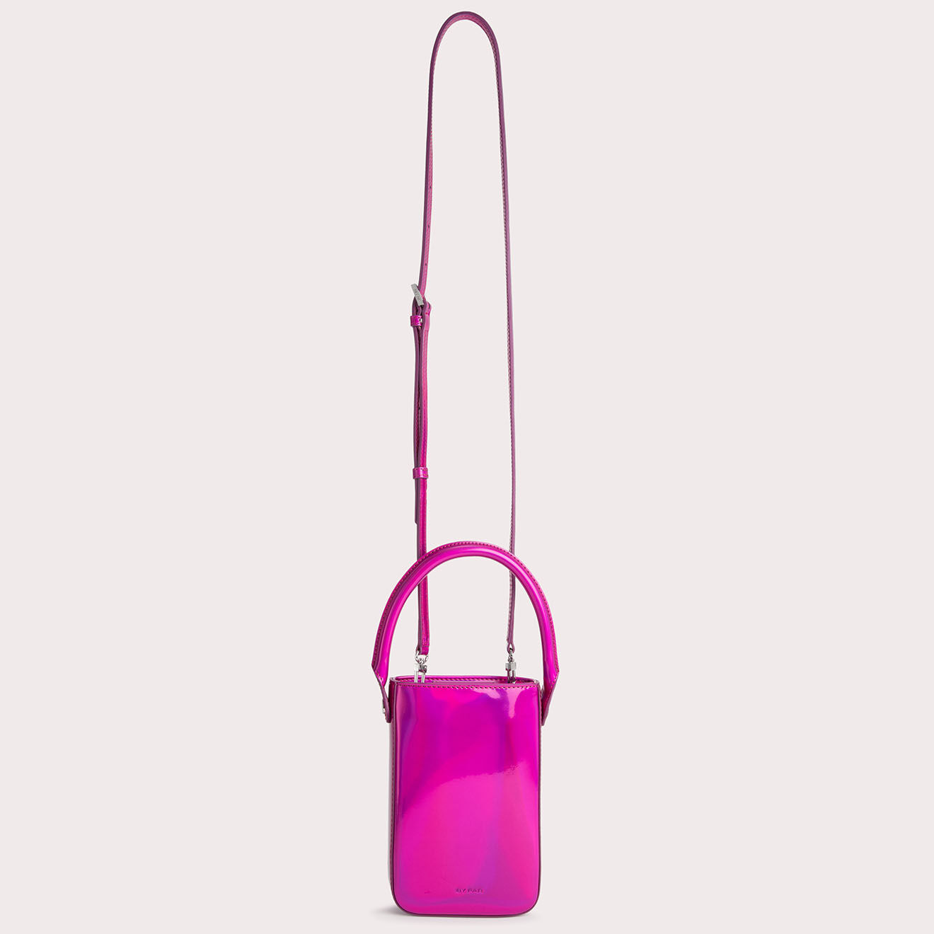 By Far Sac à main Note fuchsia -  18.5x12.5x4.5 cm