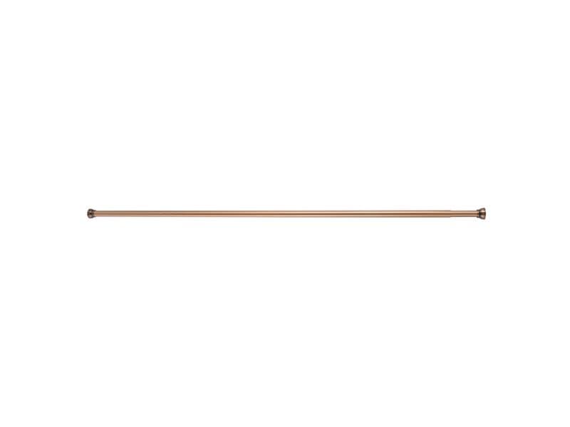 spirella Duschvorhangstange Kreta 125/220 x 2.1 cm, Kupfer Duschvorhangs-Stange ohne Bohren