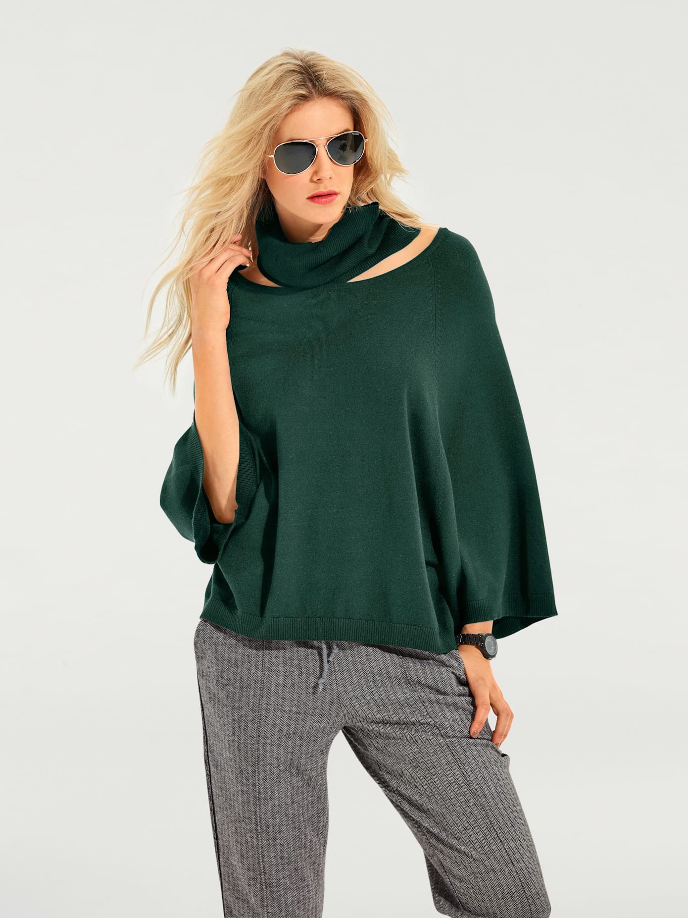 Ensemble de pulls look ample tendance, manches chauve-souris