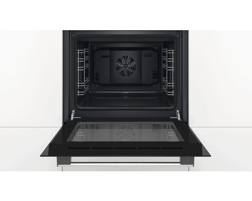 Bosch ovenset met glaskeramische kookplaat en roestvrijstalen frame HND211FH61, bruikbaar volume 71 l
