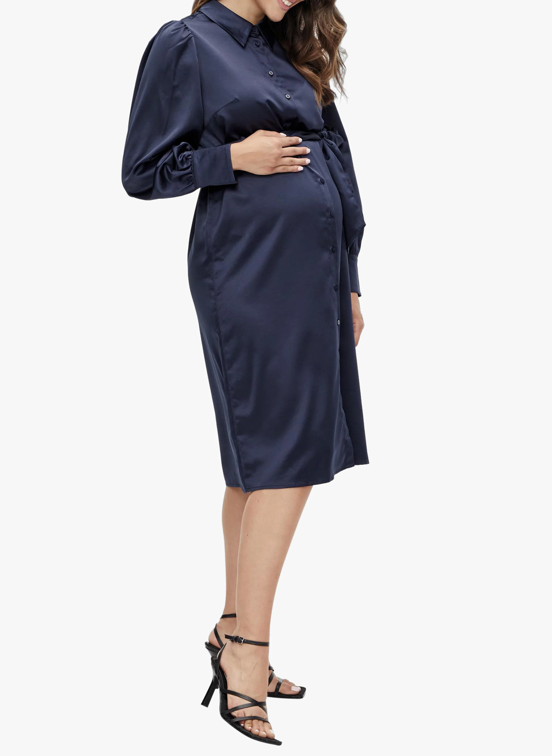 Robe chemise de grossesse 2 en 1 | Bleu