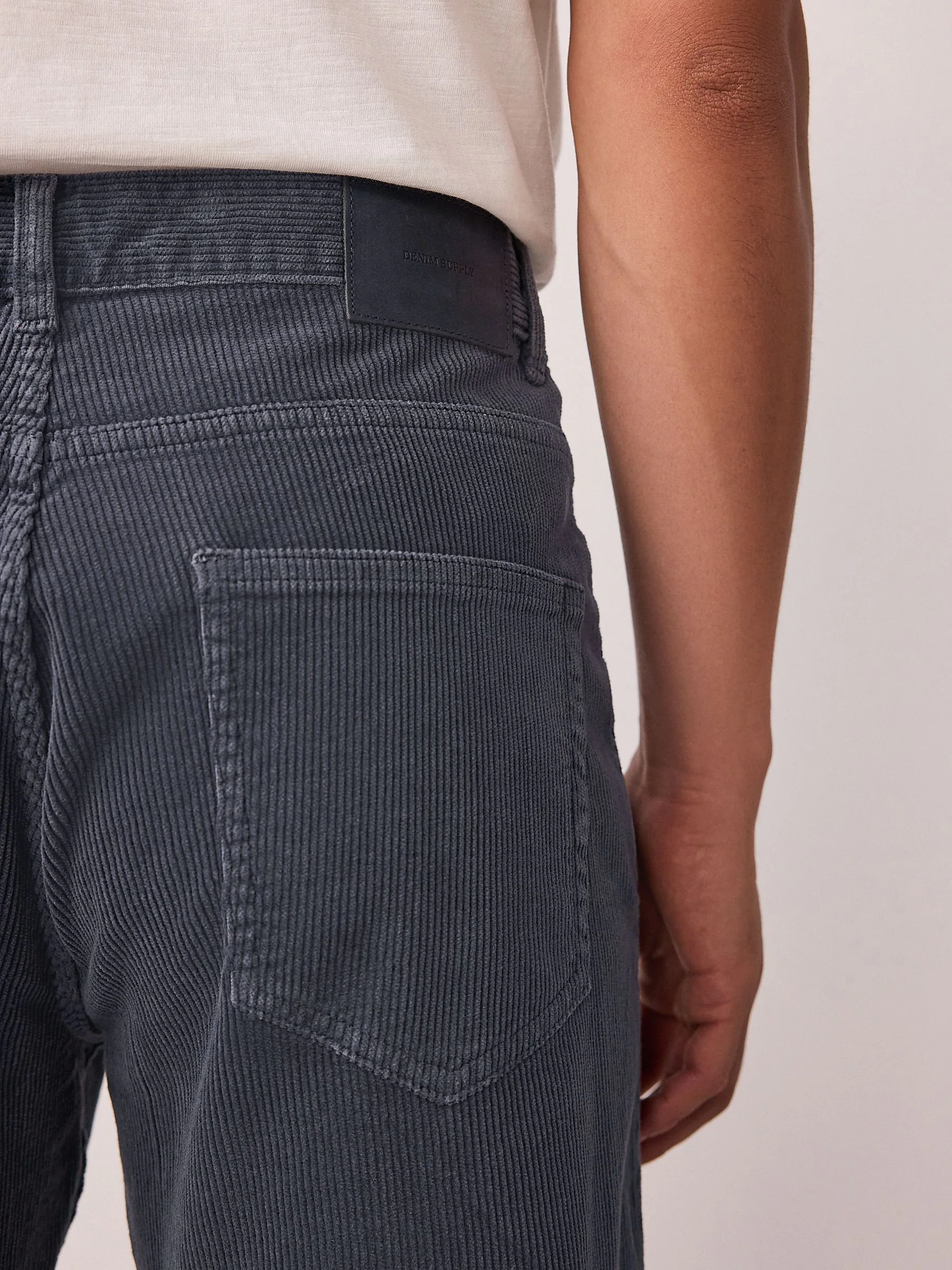 Blauw - Corduroy 5 Pocket Stretch Trousers