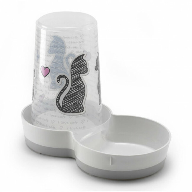 Distributeur d'eau et de nourriture pour chat Cats in Love Anka