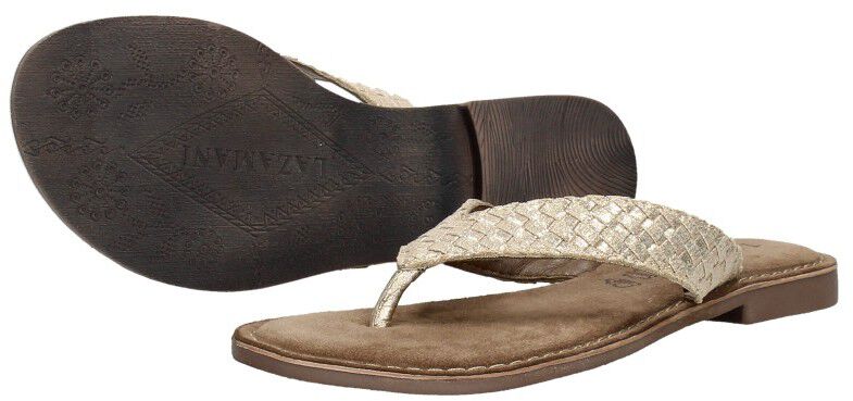 Lazamani Teenslippers goudkleur