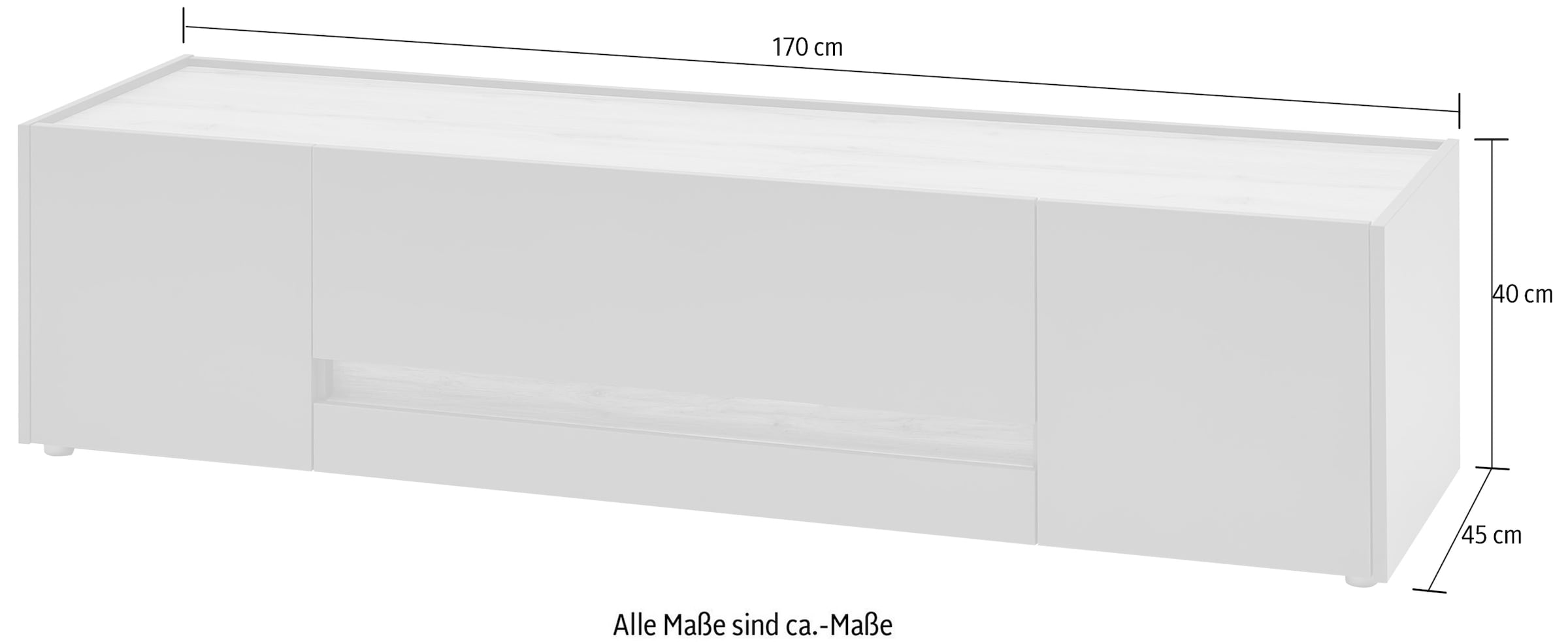 INOSIGN Lowboard »City/Giron, moderner TV-Schrank, Kommode, TV-Unterschrank« zeitlos, modern, ausreichend Stauraum, vielseitig einsetzbar