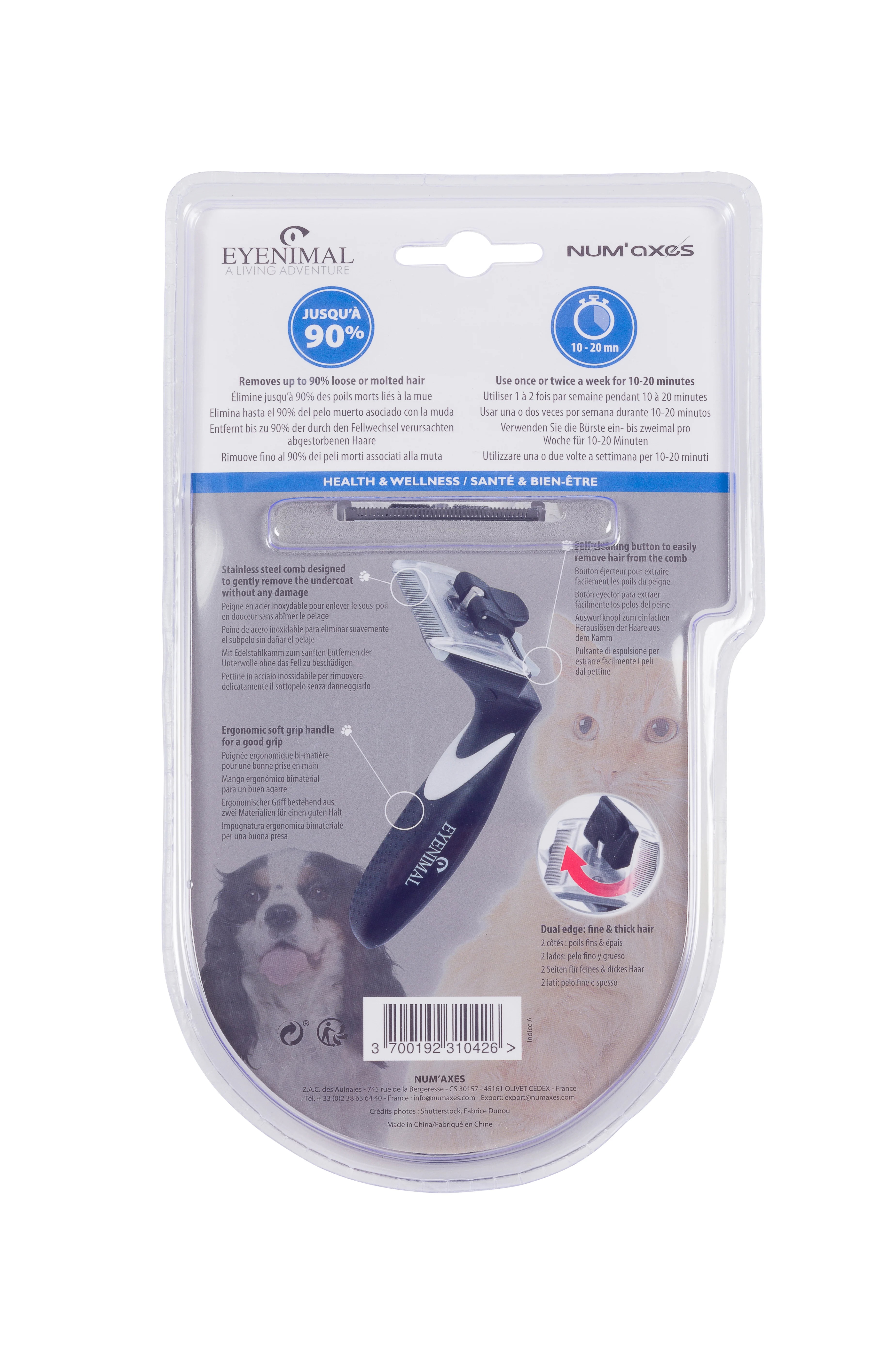 Escova para animais de estimação Eyenimal