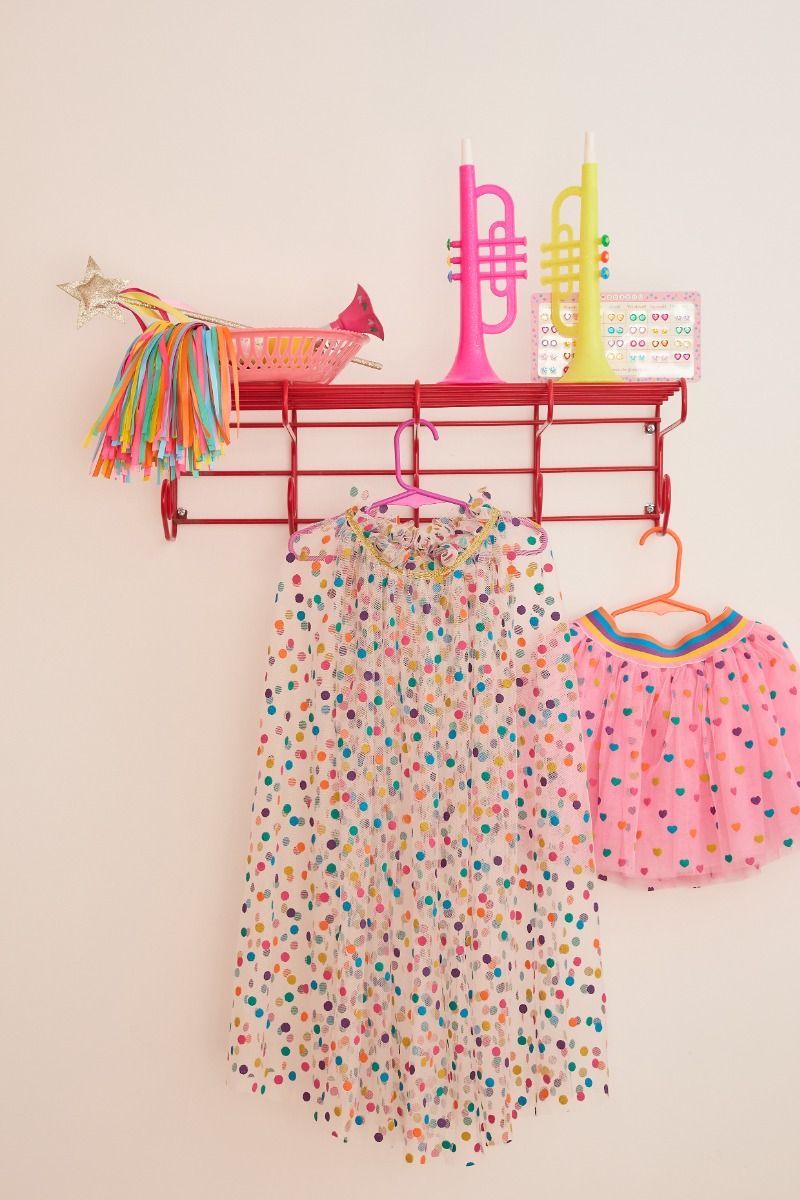 Jupe tutu rose cœurs multicolores Surprise Partie !