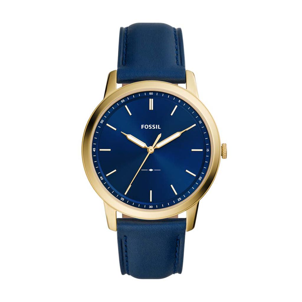 Montre Fossil The Minimalist 3h Bleu