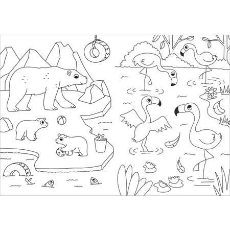 Tessloff Mein schönstes buntes Malbuch. Zootiere