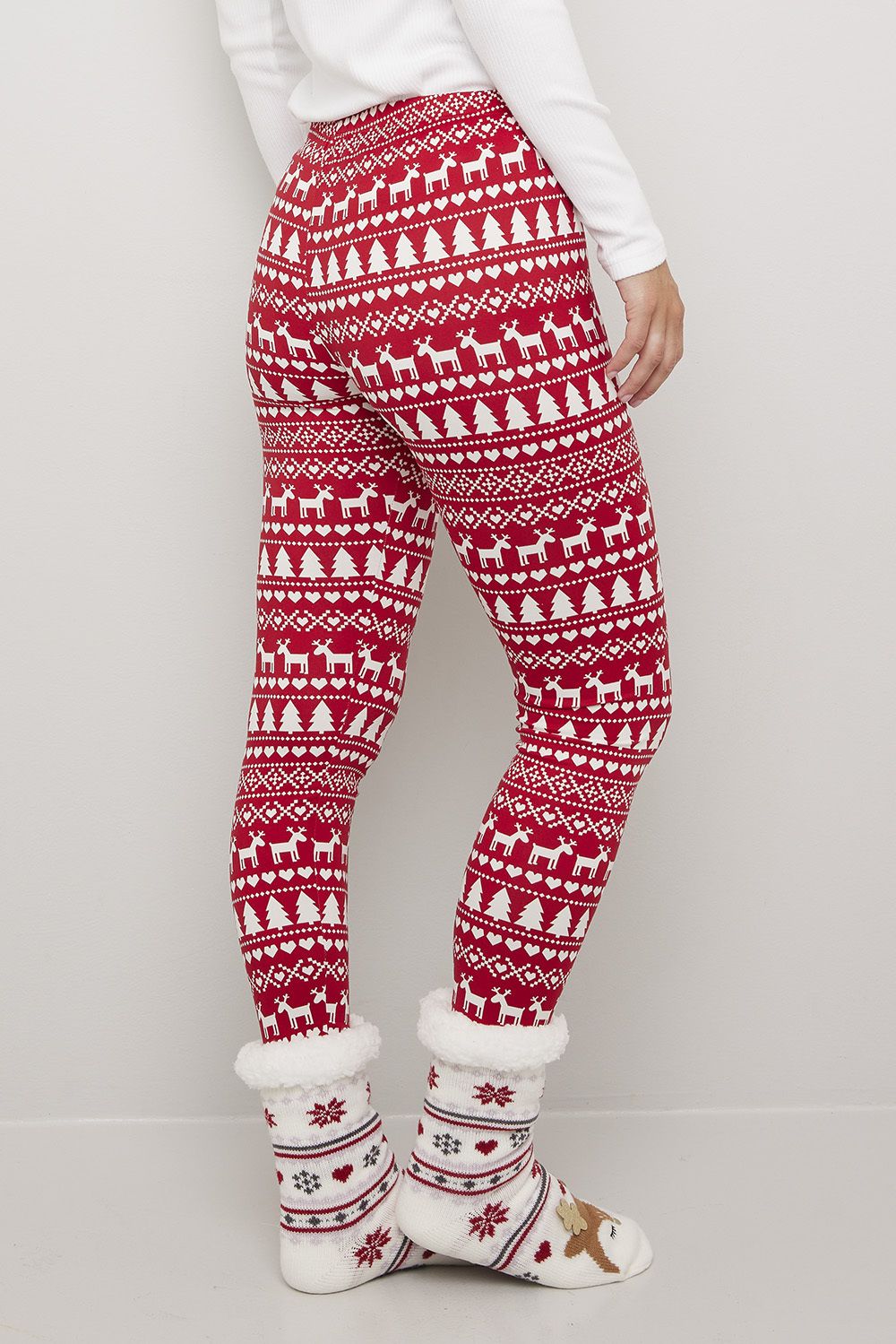 Leggings med julemønster