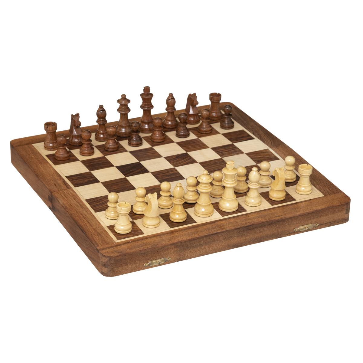 JEU D ECHEC BOIS LANEY 30.5X30.5CM