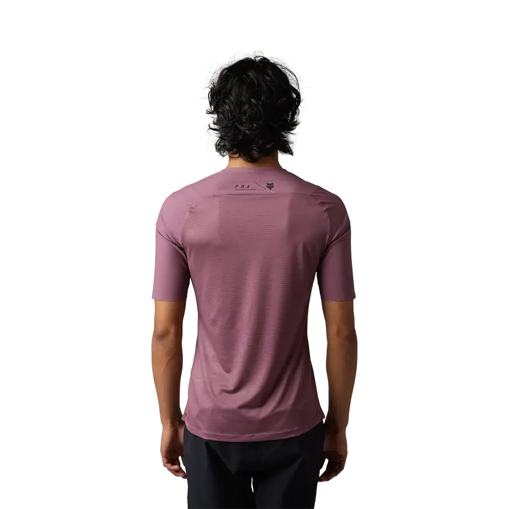 Fox Flexair Ascent MTB Fietsshirt Korte Mouwen Donkerrood Heren