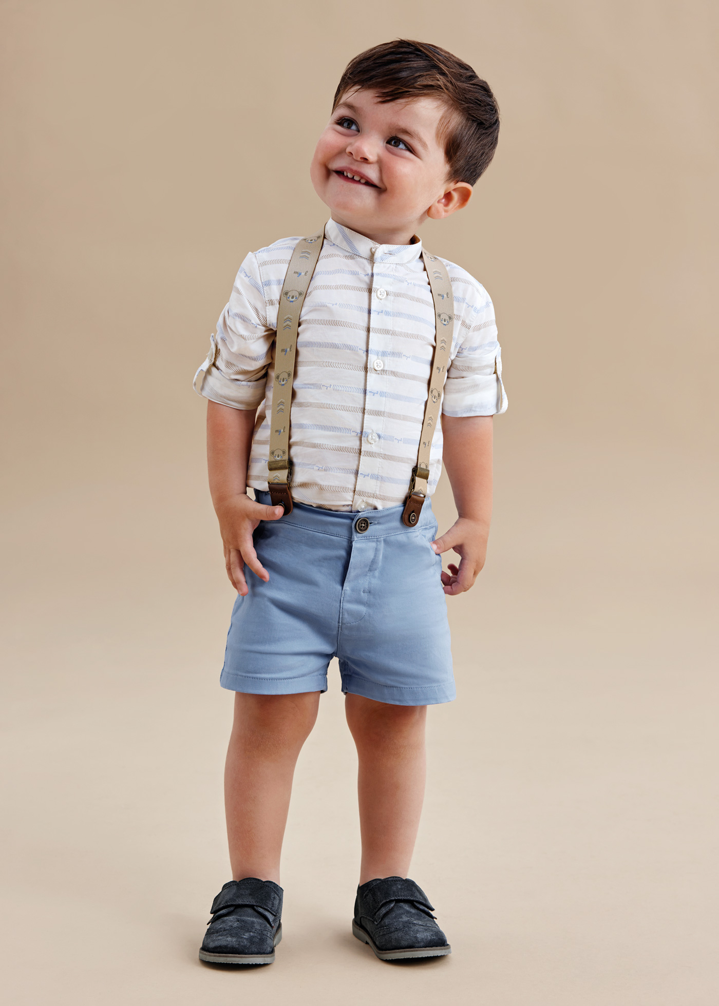 Bermuda de algodão piqué para bebês da Better Cotton