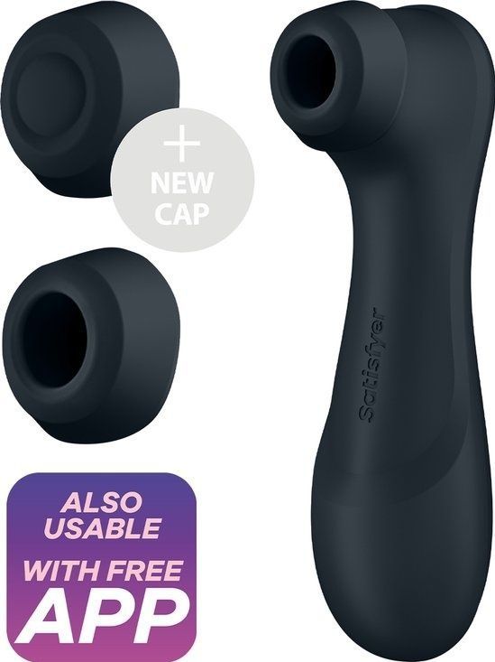 Satisfyer Pro 2 Gen 3 Zwart Connect App met Handful Medium Dildo Combinatie Voordeel Set