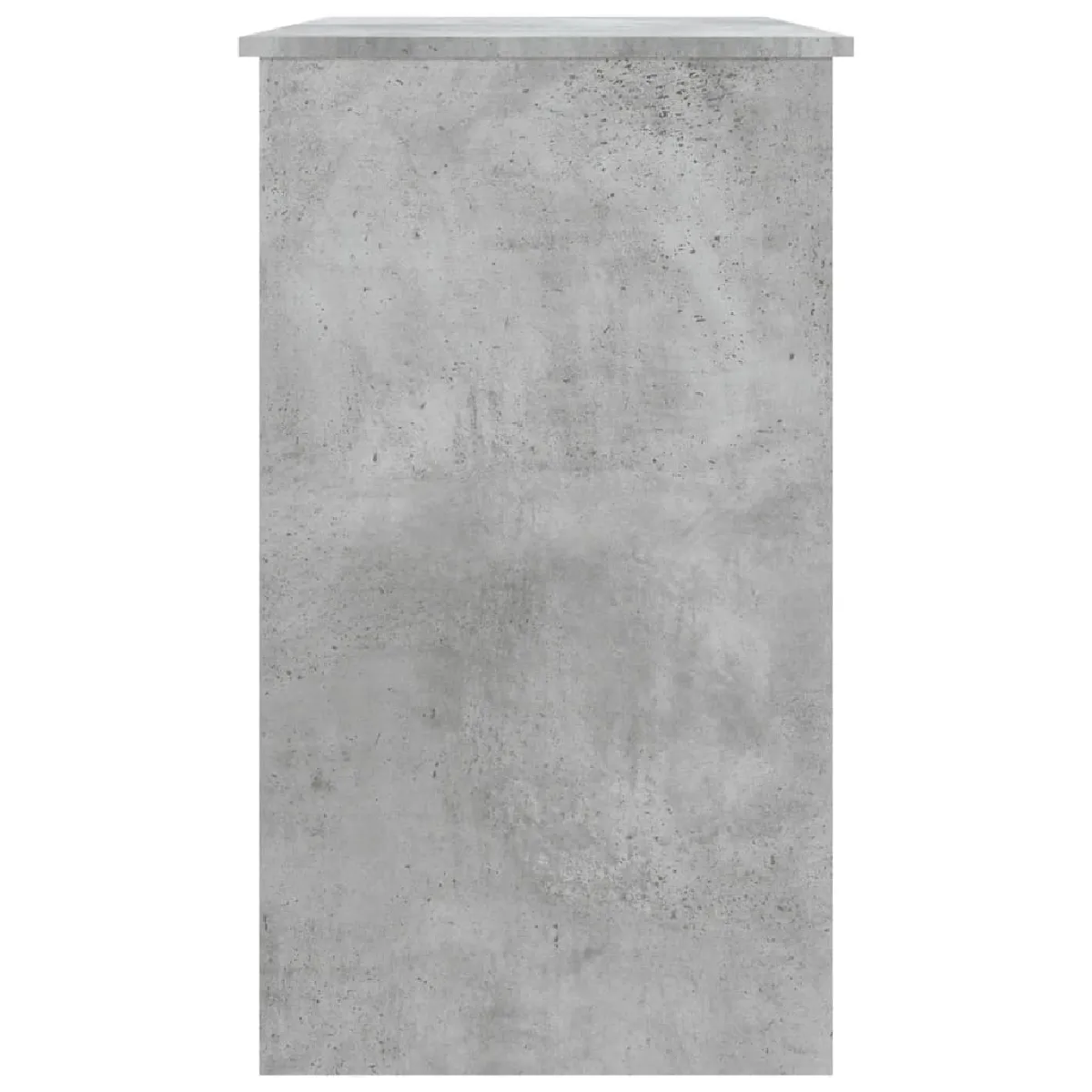 Bureau informatique Helloshop26 - 90 x 45 cm - Gris Béton