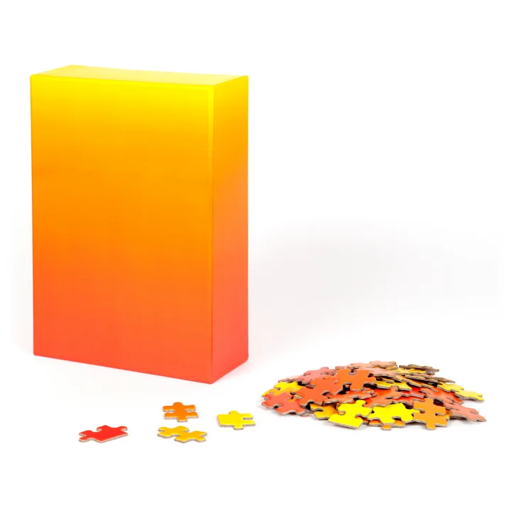 Areaware - Farbverlauf Puzzle, pink / orange / gelb (1000-tlg.)