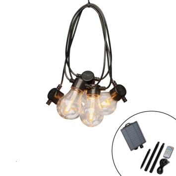 Konstsmide feestverlichting lichtketting 10 LED lampen extra warmwit 5 m