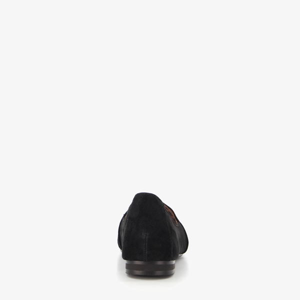Hush Puppies leren dames instappers zwart