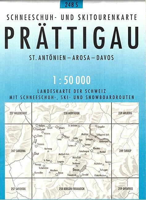BUNDESAMT - 248S PRATTIGAU ECHELLE 1 50 000