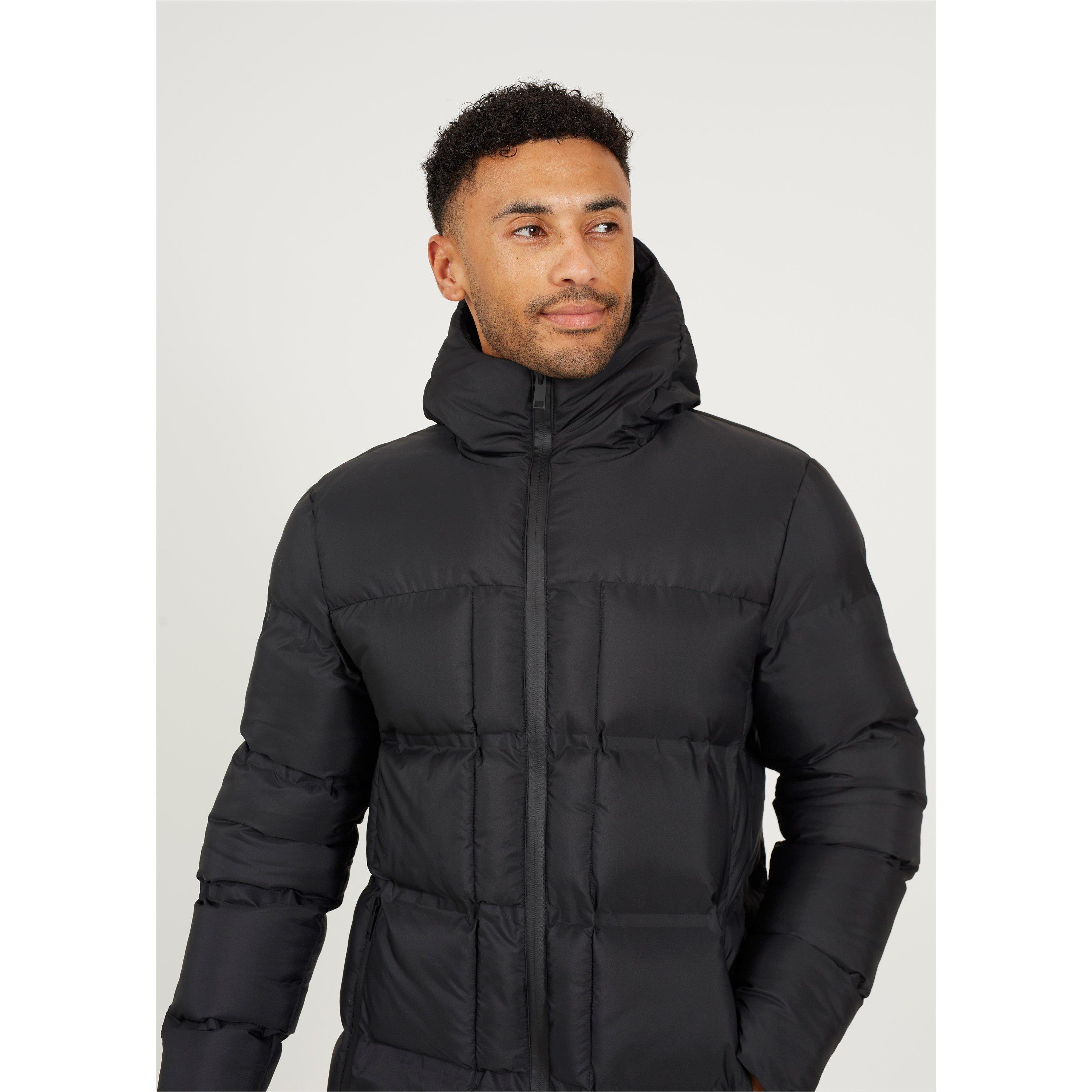Brave Soul Padded Hooded Longline Jacket