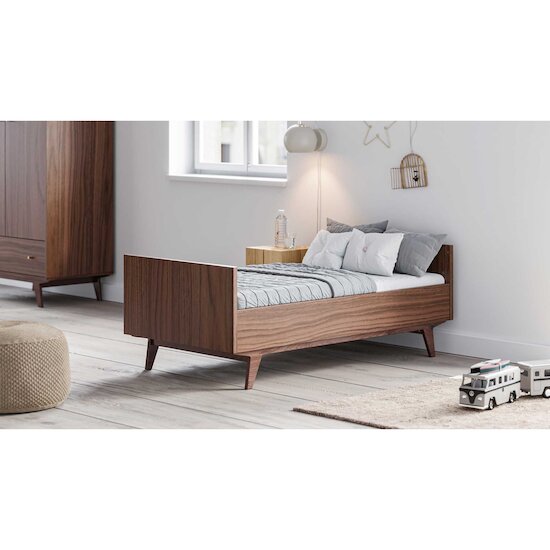 Mid2 Lit évolutif   Bois Walnut        70 x 140 cm   de               Vox