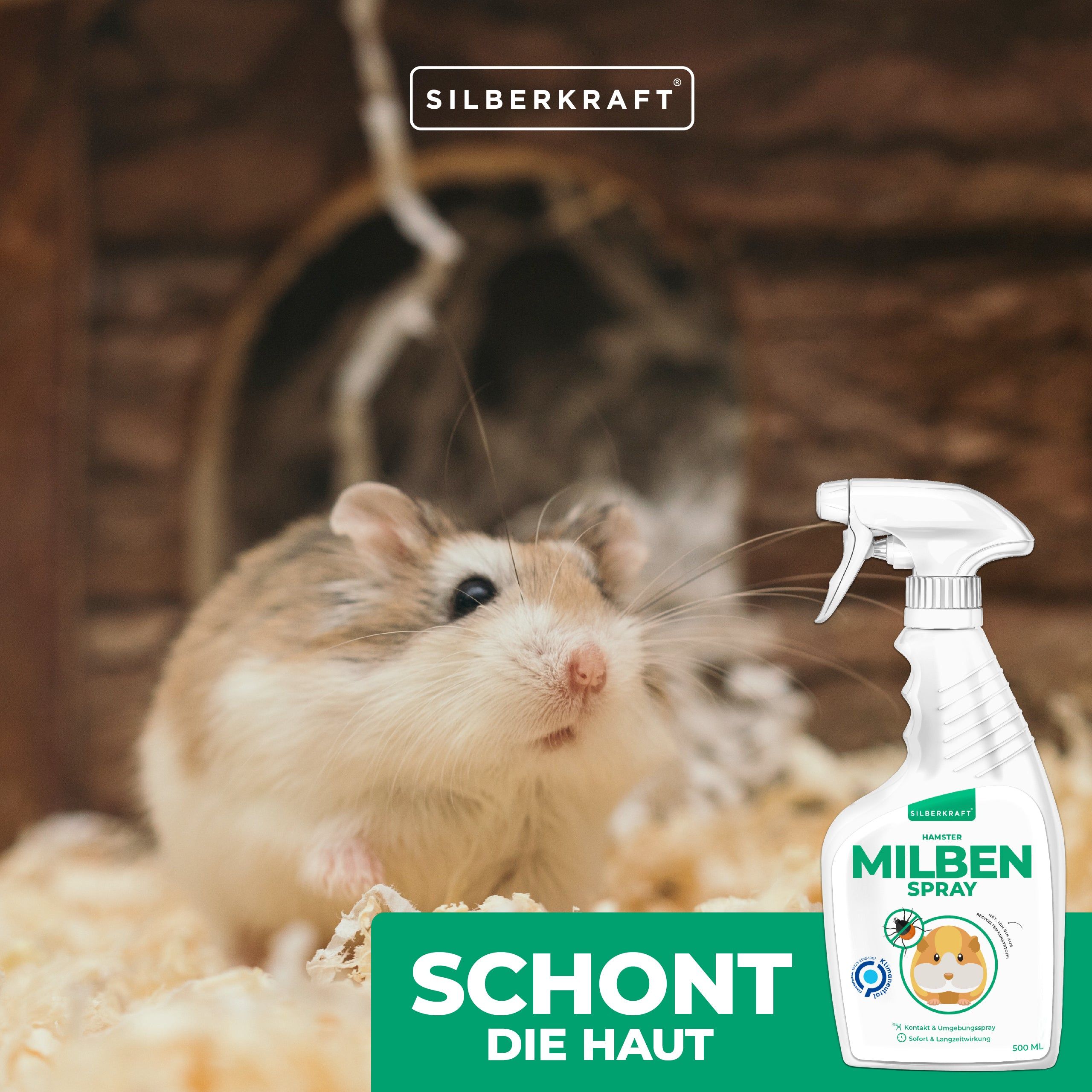SILBERKRAFT Milbenspray Hamster
