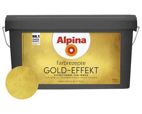 Alpina Gold Effect Verf Complete Set inclusief Alpina Troffel